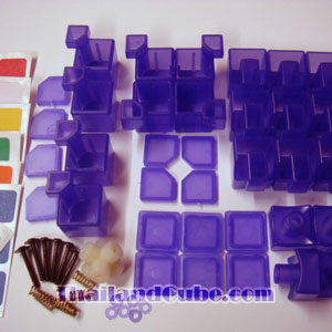 Transparent Purple DIY 3x3x3 Cube (C)