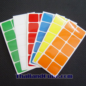PVC sticker (ขอบมนดวงเล็ก) for 3x3x3 cube PVC sticker (ขอบมนดวงเล็ก) for 3x3x3 cube